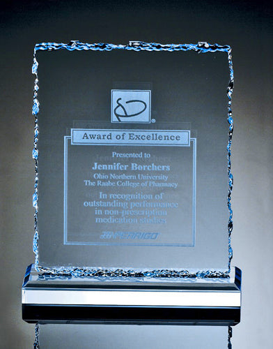 Cracked Ice Acrylic Award