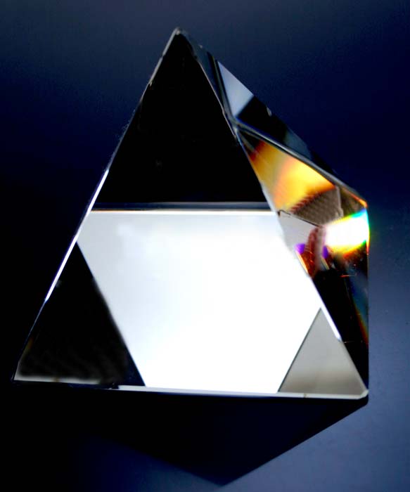 Pyramid Paperweight - Clear