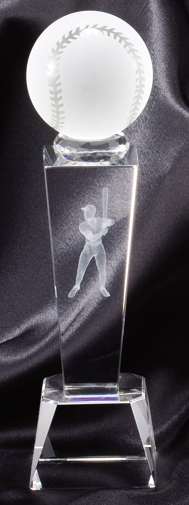 Baseball Batter Crystal Award