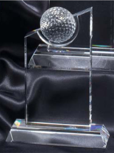 Golf Ball in Tower Crystal Award