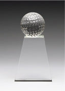 Golf Ball on Tower Crystal Award