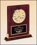 Rosewood Piano Finish Desk Clock - Tall