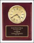 Rosewood Piano Finish Plaque Clock