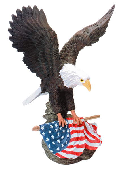 Eagle Clutching Flag