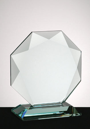 Gem Cut Octagon Glass Award