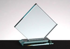 Clipped Square Glass Award