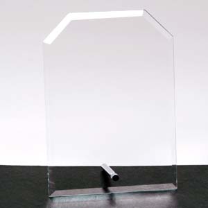 Clipped Corner Glass Award