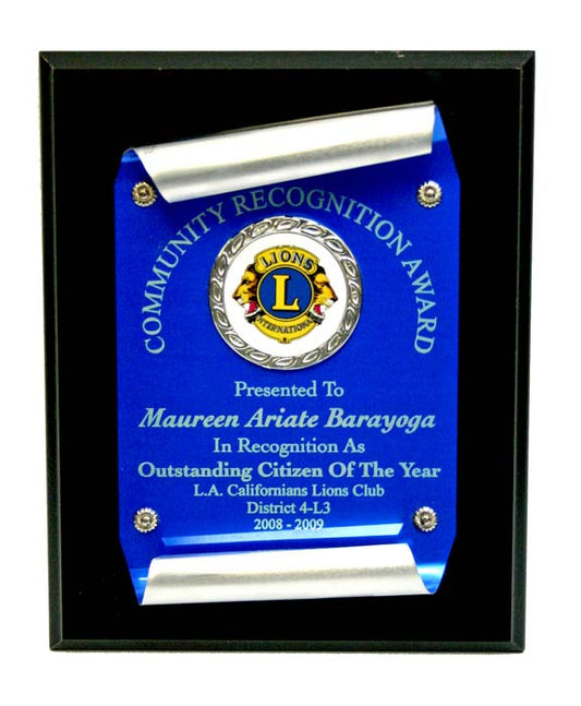 Citizen of the Year Scroll Plaque