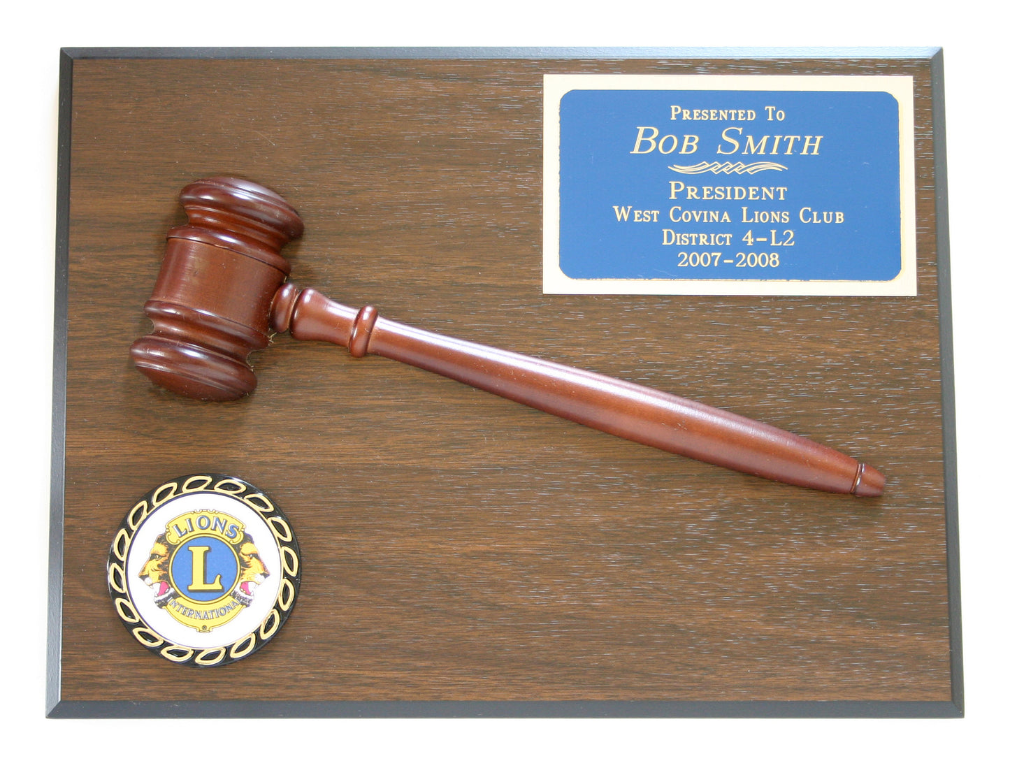 Presidents Half-Gavel Plaque