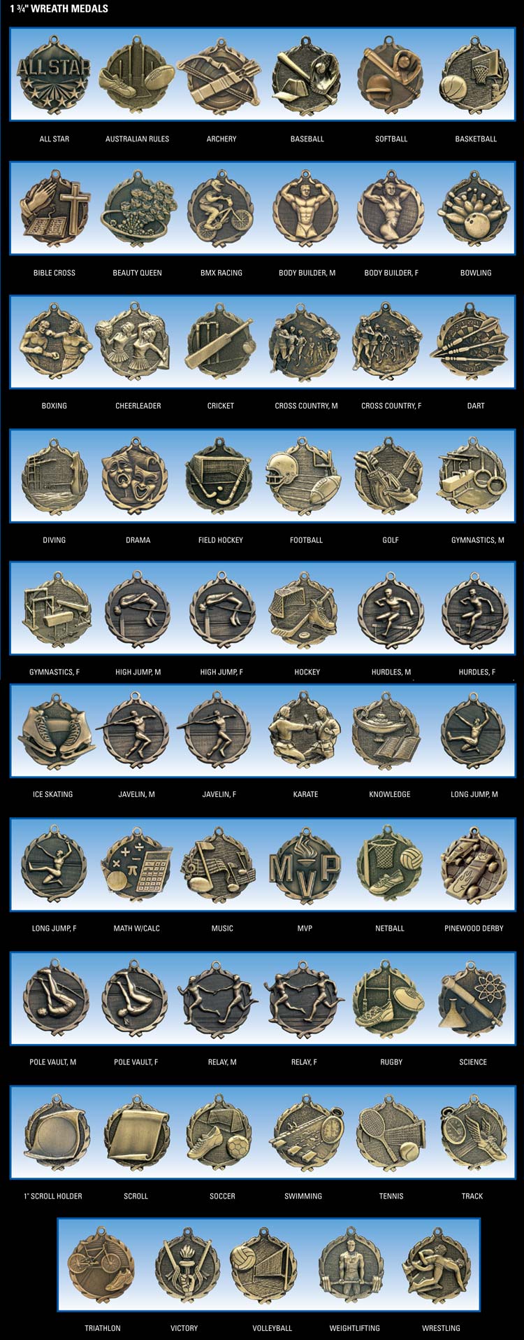 Wreath Medals