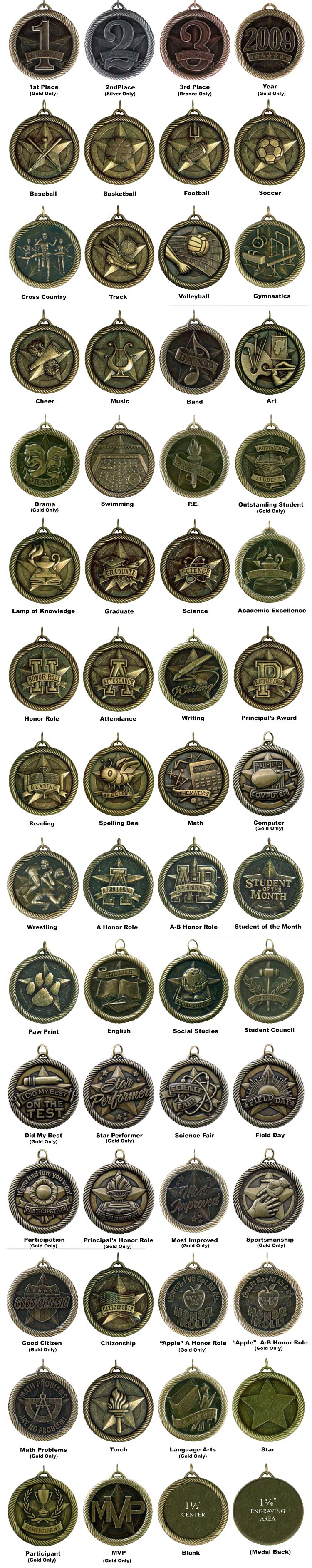 VM Series Medals