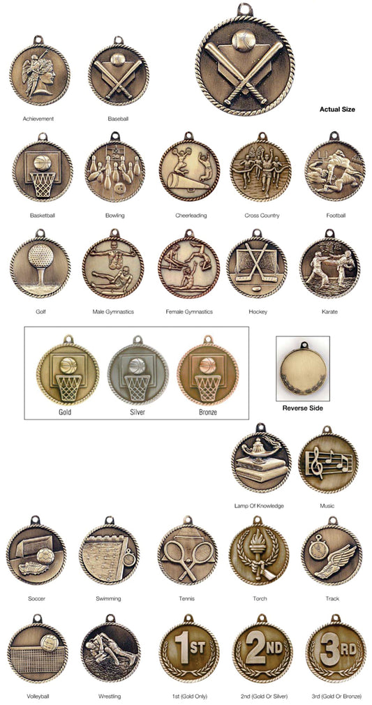 High Relief Medals