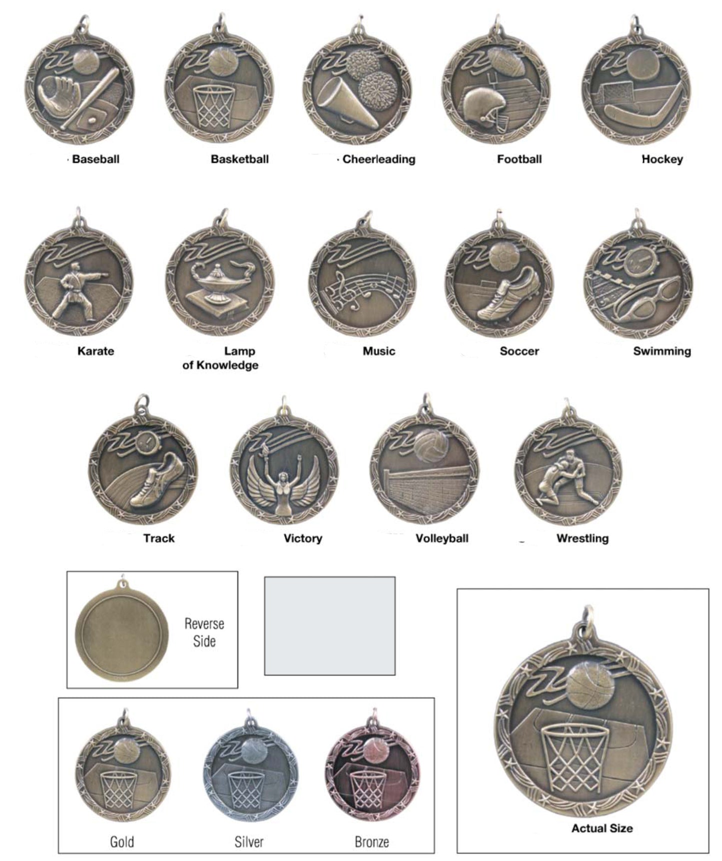 Shooting Star Medals