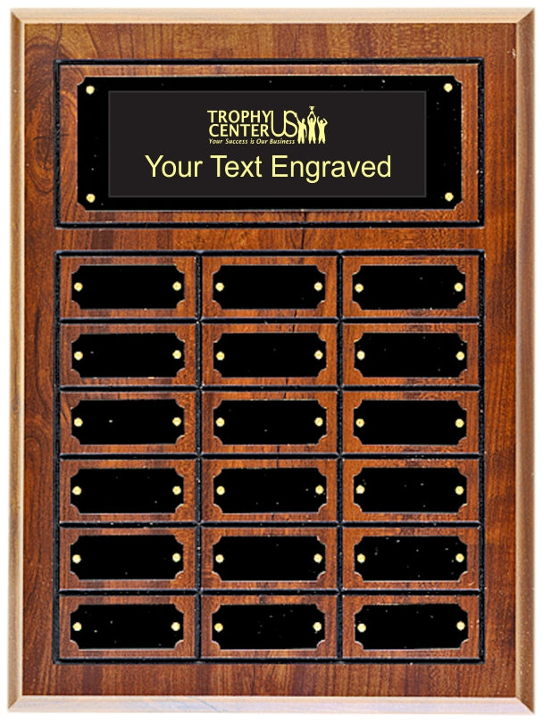 Cherry Finish Perpetual Plaque