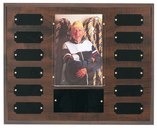 Cherry Finish Perpetual Photo Plaque Email