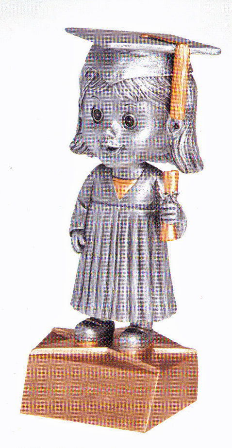 Graduate Bobblehead - Female